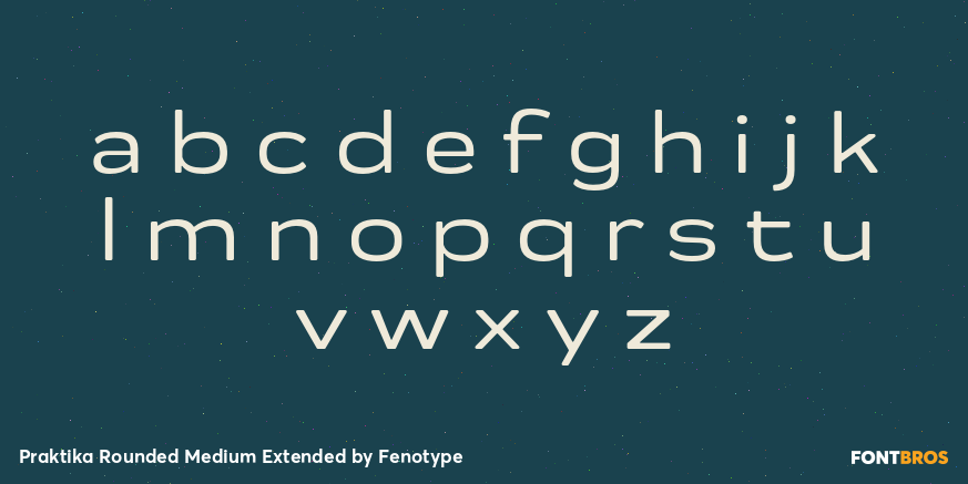 Praktika Rounded Medium Extended Font Poster #1