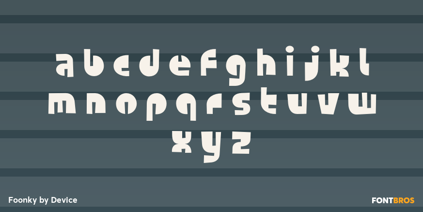 Foonky Font Poster #3