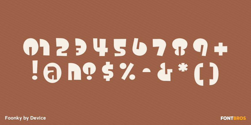 Foonky Font Poster #4