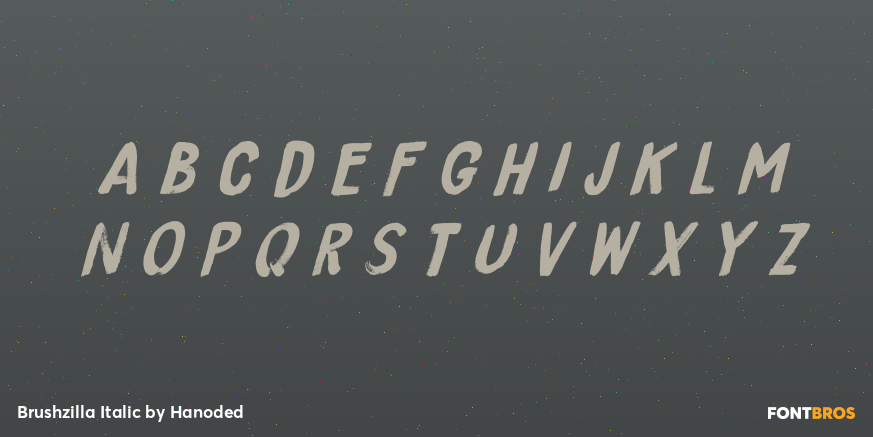 Brushzilla Italic Font Poster #2
