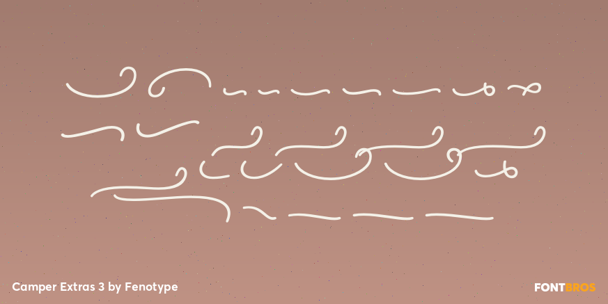 Camper Extras 3 Font Poster #2