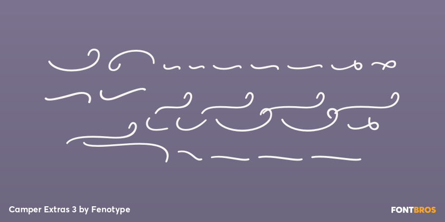 Camper Extras 3 Font Poster #1