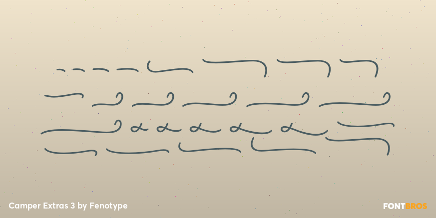 Camper Extras 3 Font Poster #1
