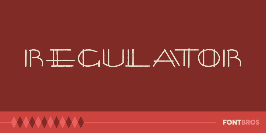 Regulator Font Poster