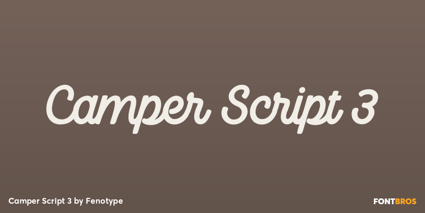 Camper Script 3 Font Poster #1