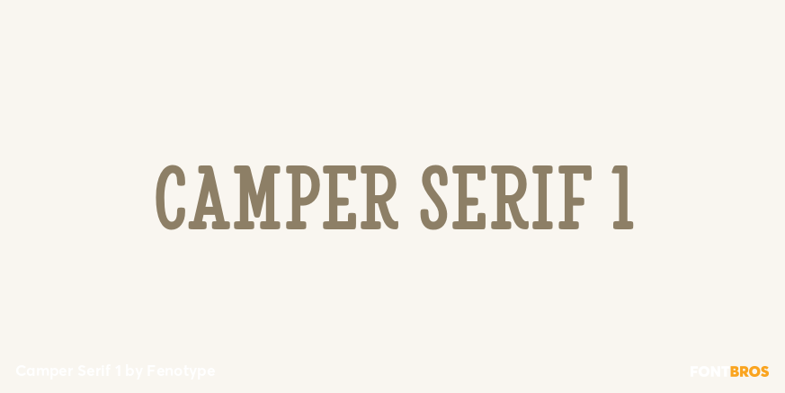 Camper Serif 1 Font Poster #1
