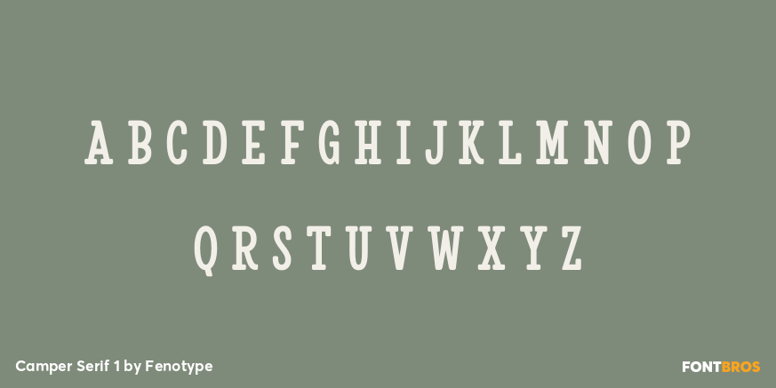 Camper Serif 1 Font Poster #2
