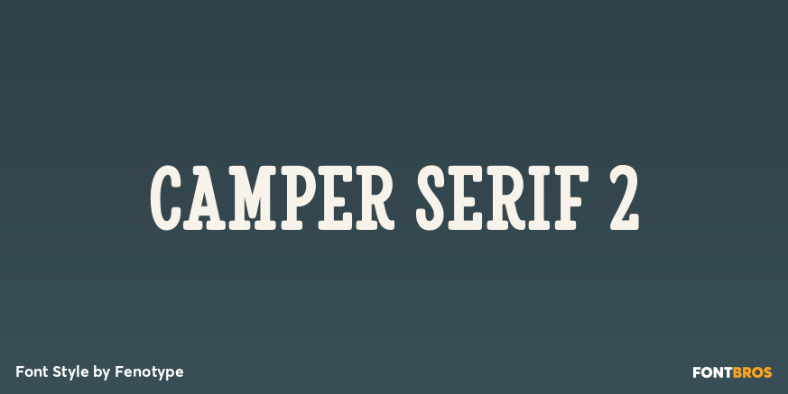 Camper Serif 2 Poster