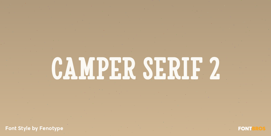 Camper Serif 2 Poster
