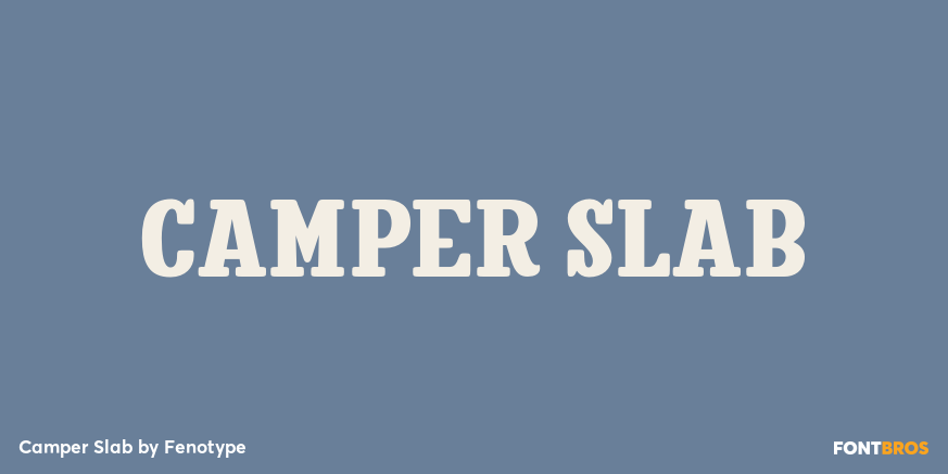 Camper Slab Font Poster #1