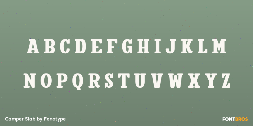 Camper Slab Font Poster #2