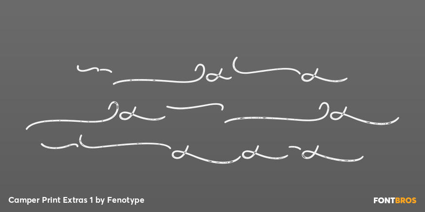 Camper Print Extras 1 Font Poster #1