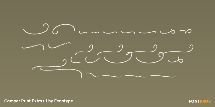 Camper Print Extras 1 Font Poster #2