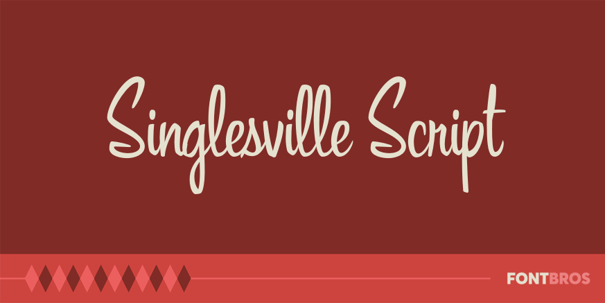 Singlesville Script Font Poster
