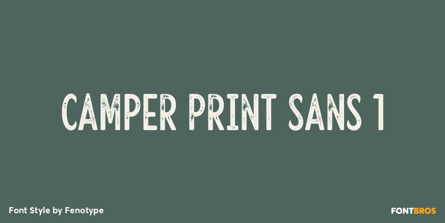 Camper Print Sans 1 Font Poster #1