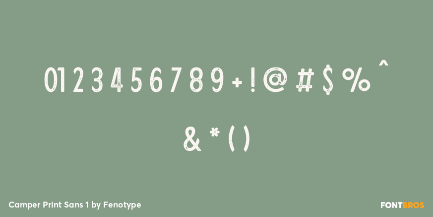 Camper Print Sans 1 Font Poster #1
