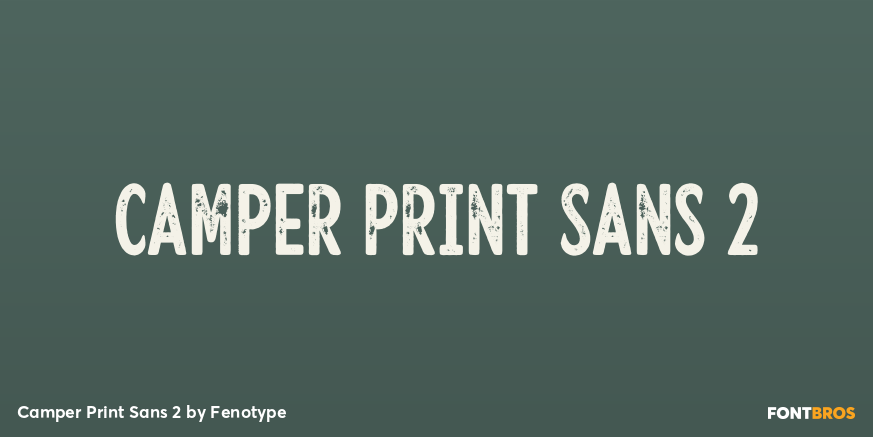Camper Print Sans 2 Font Poster #1
