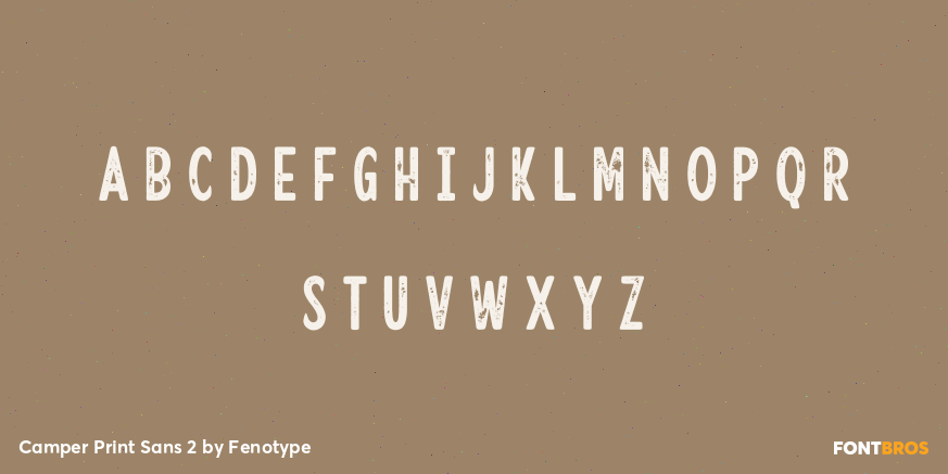 Camper Print Sans 2 Font Poster #3