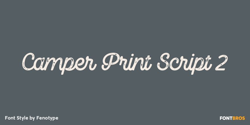 Camper Print Script 2 Font Poster #1