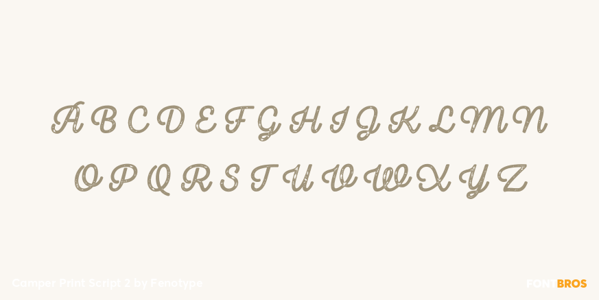 Camper Print Script 2 Font Poster #2