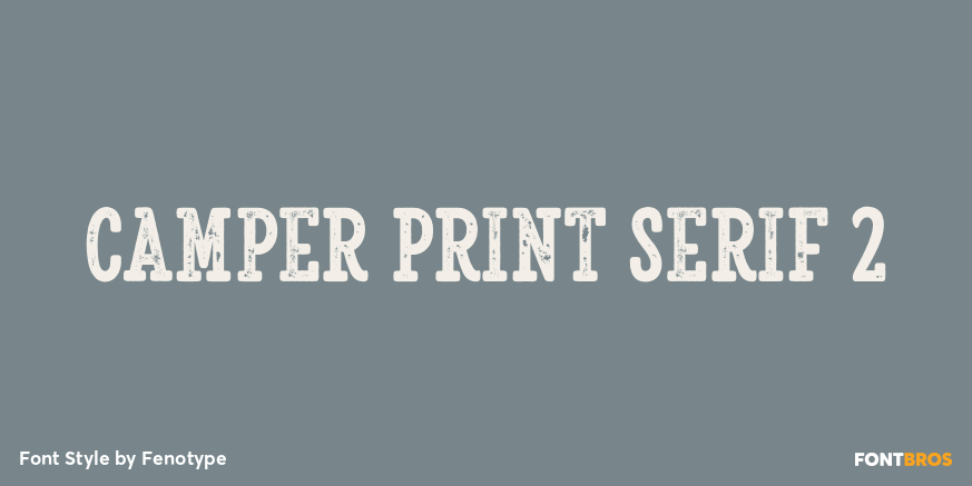 Camper Print Serif 2 Font Poster #1