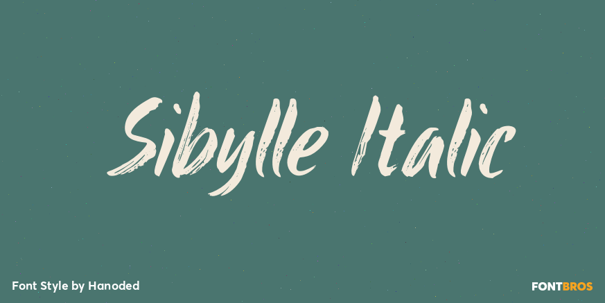 Sibylle Italic Font Poster #1