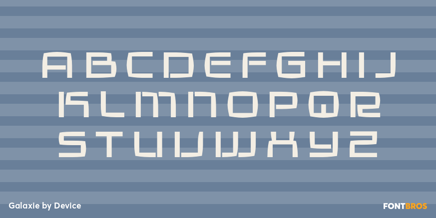 Galaxie Font Poster #2