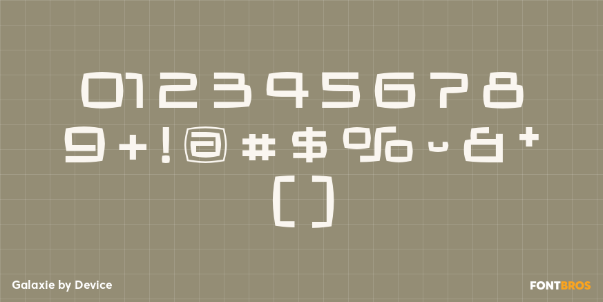 Galaxie Font Poster #4