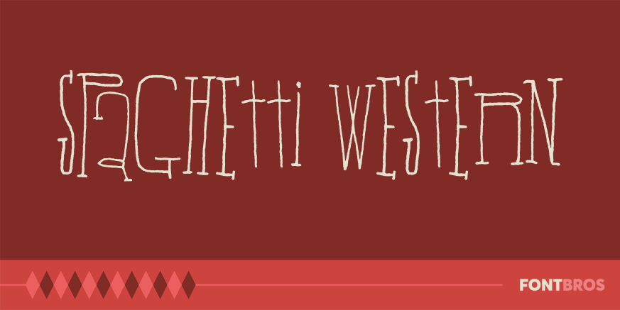 Spaghetti Western Font Poster