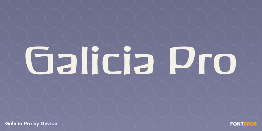 Galicia Pro Font Poster