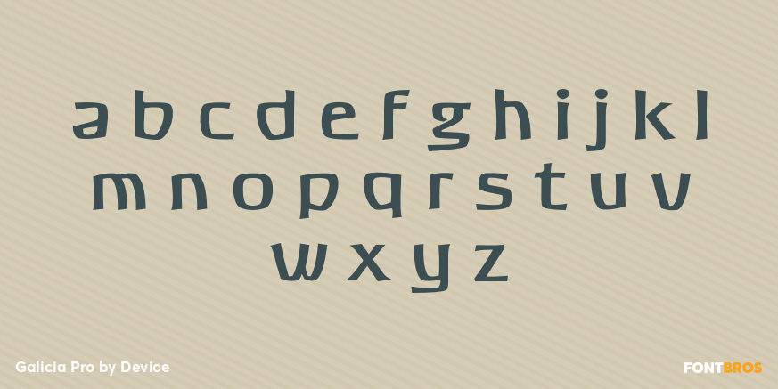 Galicia Pro Font Poster #3