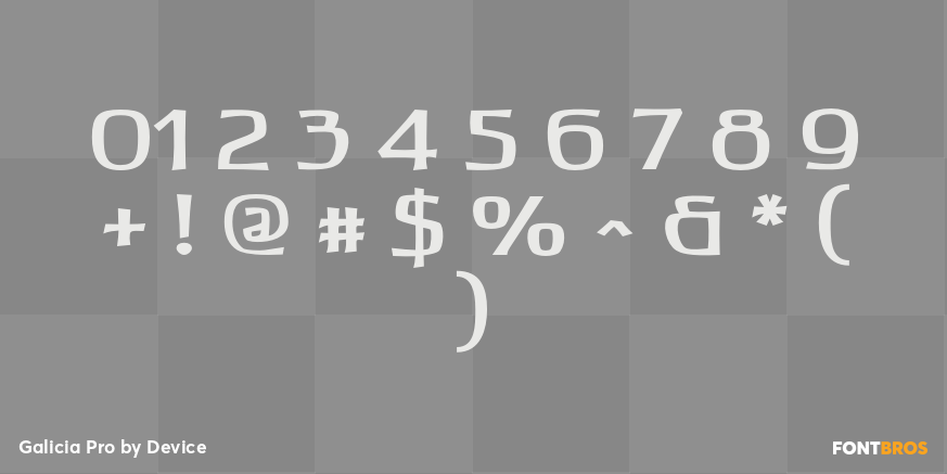 Galicia Pro Font Poster #4