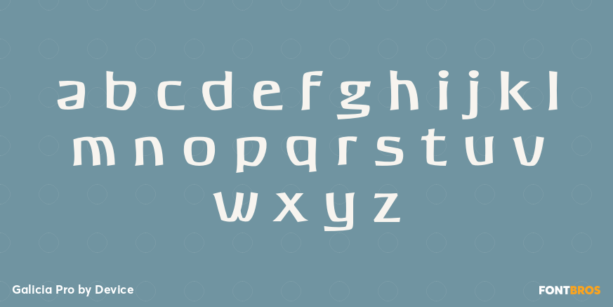 Galicia Pro Font Poster #1