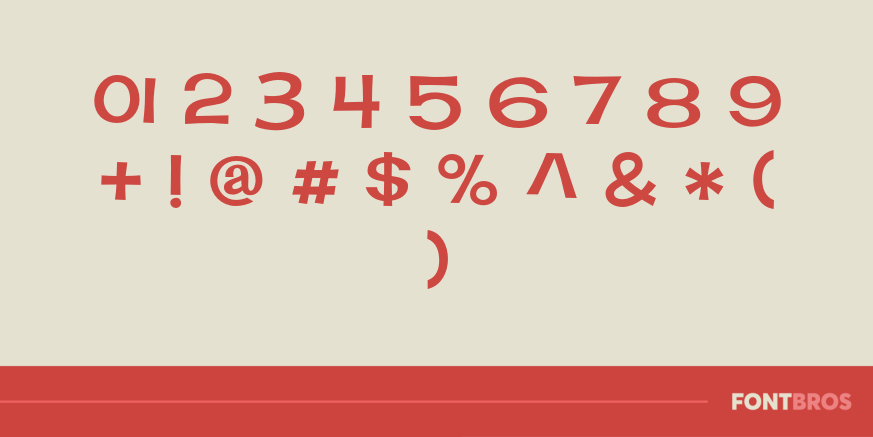 Square Meal Font Poster #1