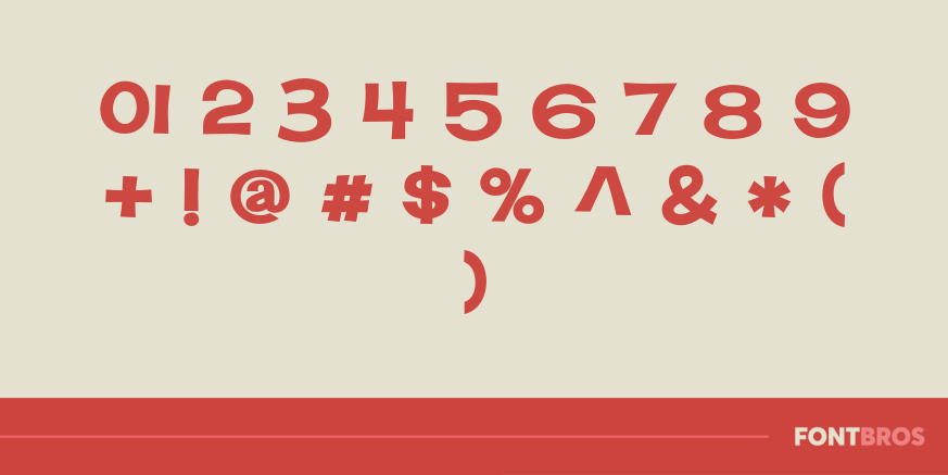 Square Meal Hearty Font Poster #1