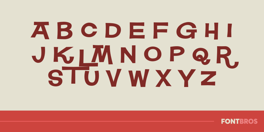 Square Meal Hearty Font Poster #2