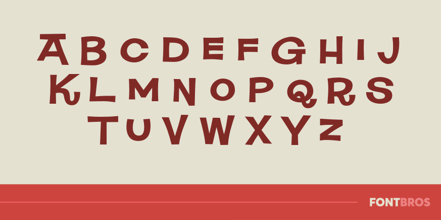 Square Meal Hearty Font Poster #3