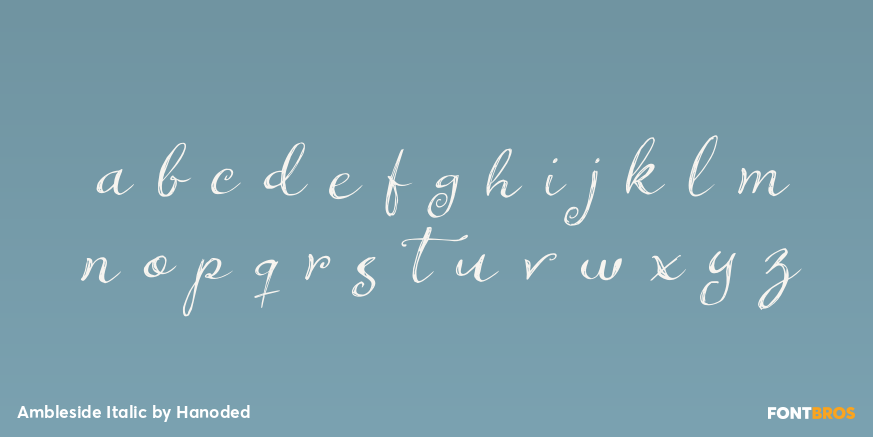 Ambleside Italic Font Poster #3