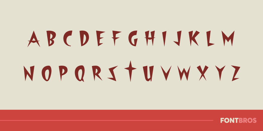 Starburst Lanes Font Poster #1