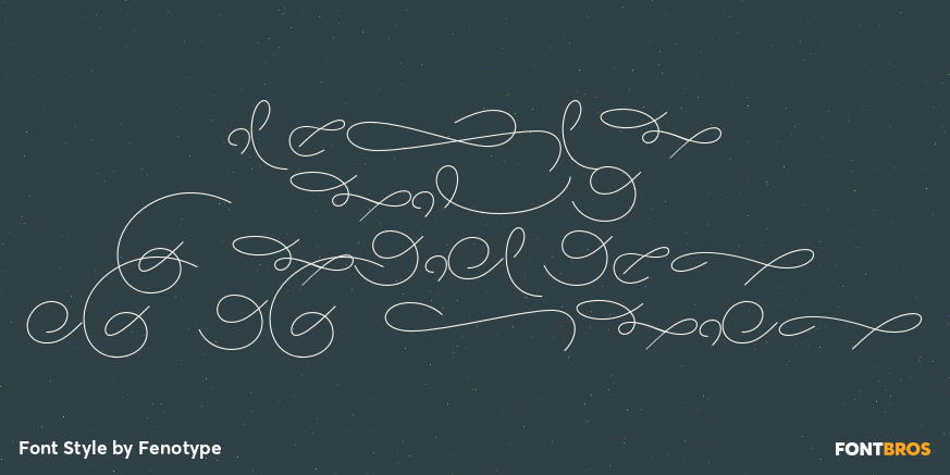 Aether Rain 7 Ornaments & Monograms Font Poster #1