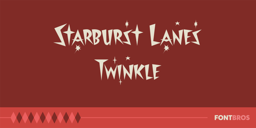 Starburst Lanes Twinkle Poster