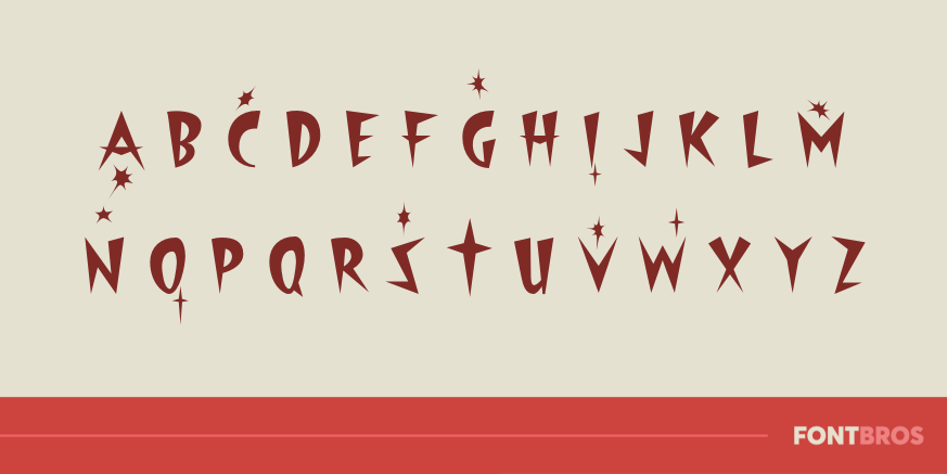 Starburst Lanes Twinkle Font Poster #1