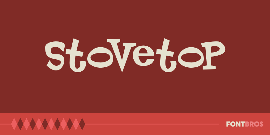 Stovetop Font Poster