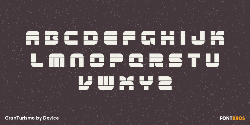 GranTurismo Font Poster #2