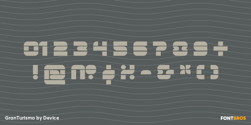 GranTurismo Font Poster #4