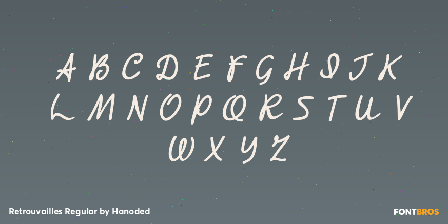 Retrouvailles Regular Font Poster #2