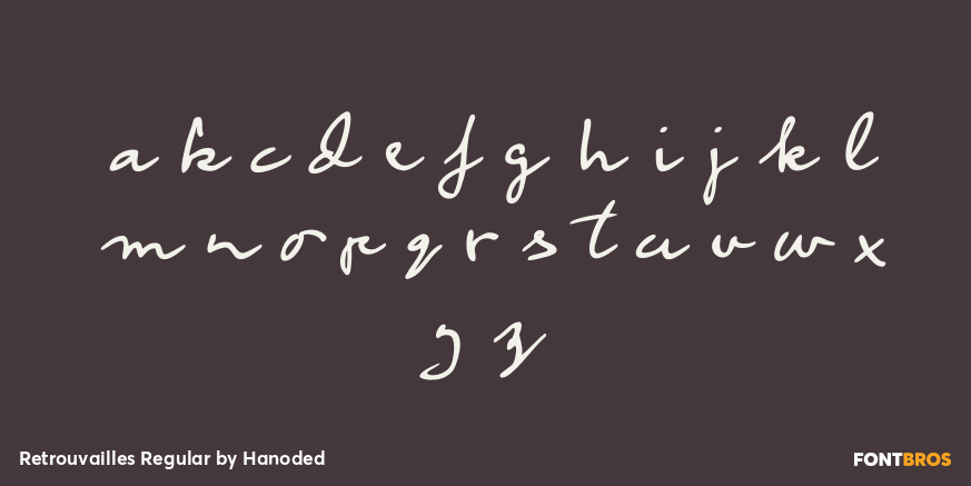 Retrouvailles Regular Font Poster #3