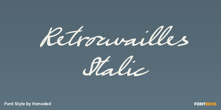 Retrouvailles Italic Font Poster #1