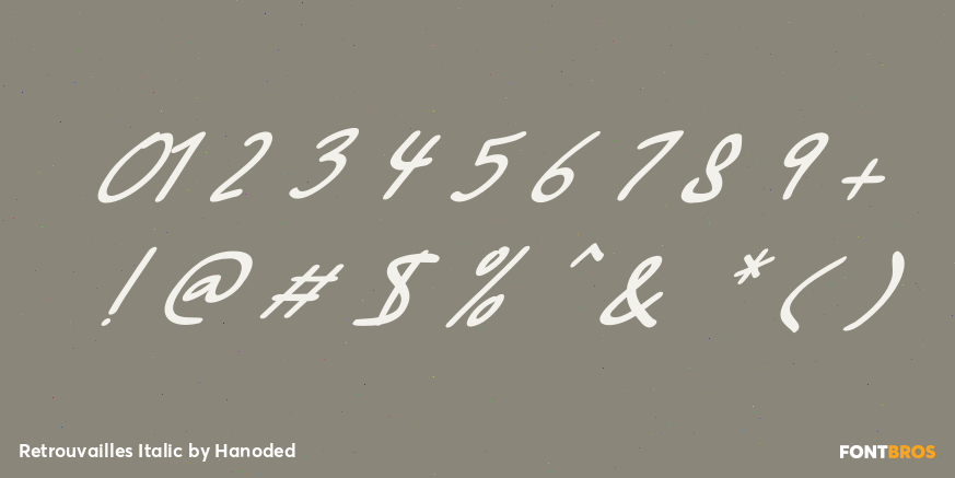 Retrouvailles Italic Font Poster #4