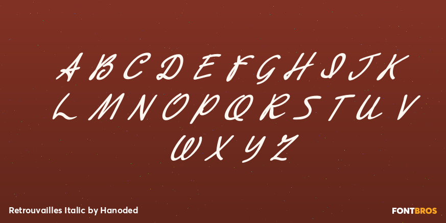 Retrouvailles Italic Font Poster #2